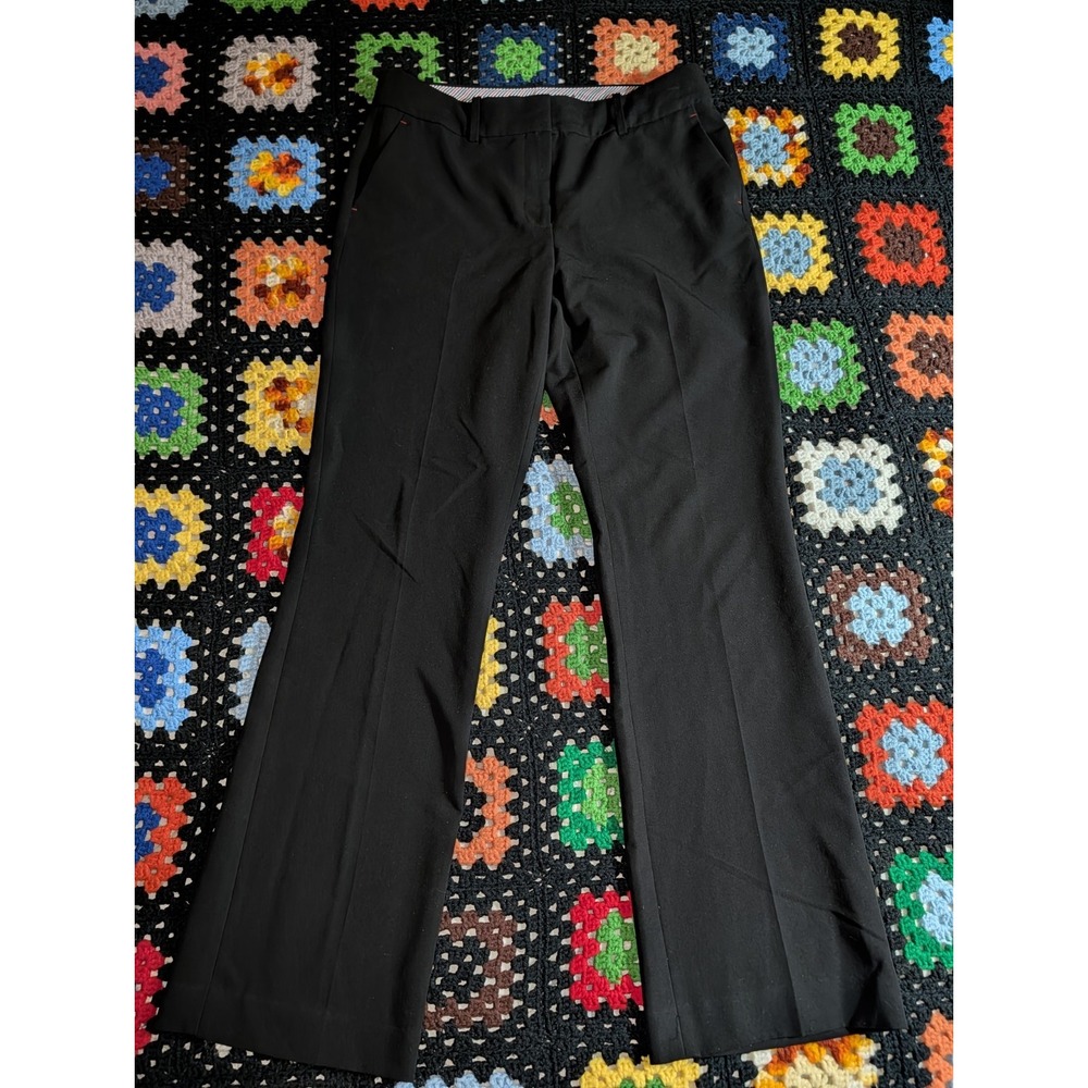 Tommy Hilfiger Black Straight-Leg Dress Pants